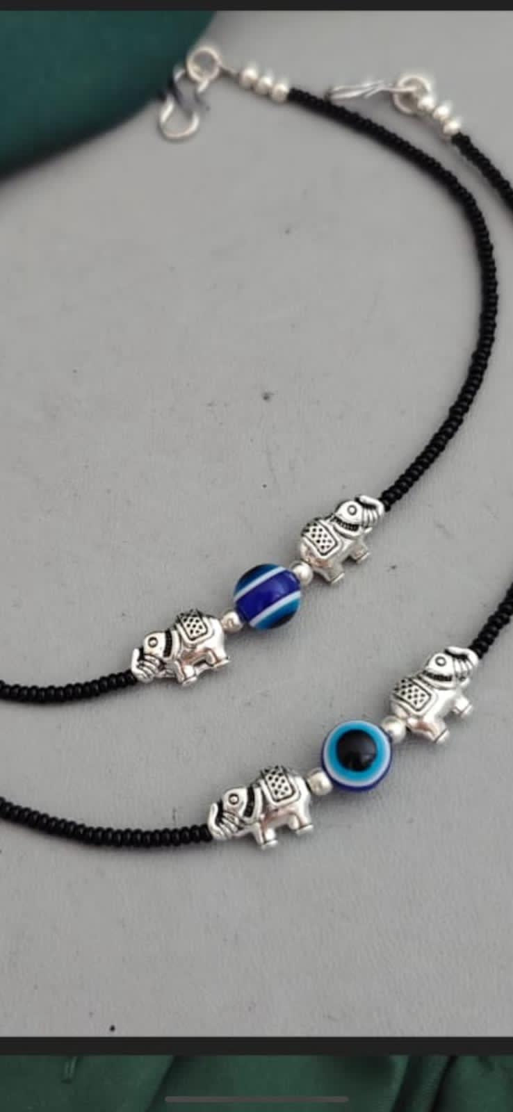 Evil eye anklet