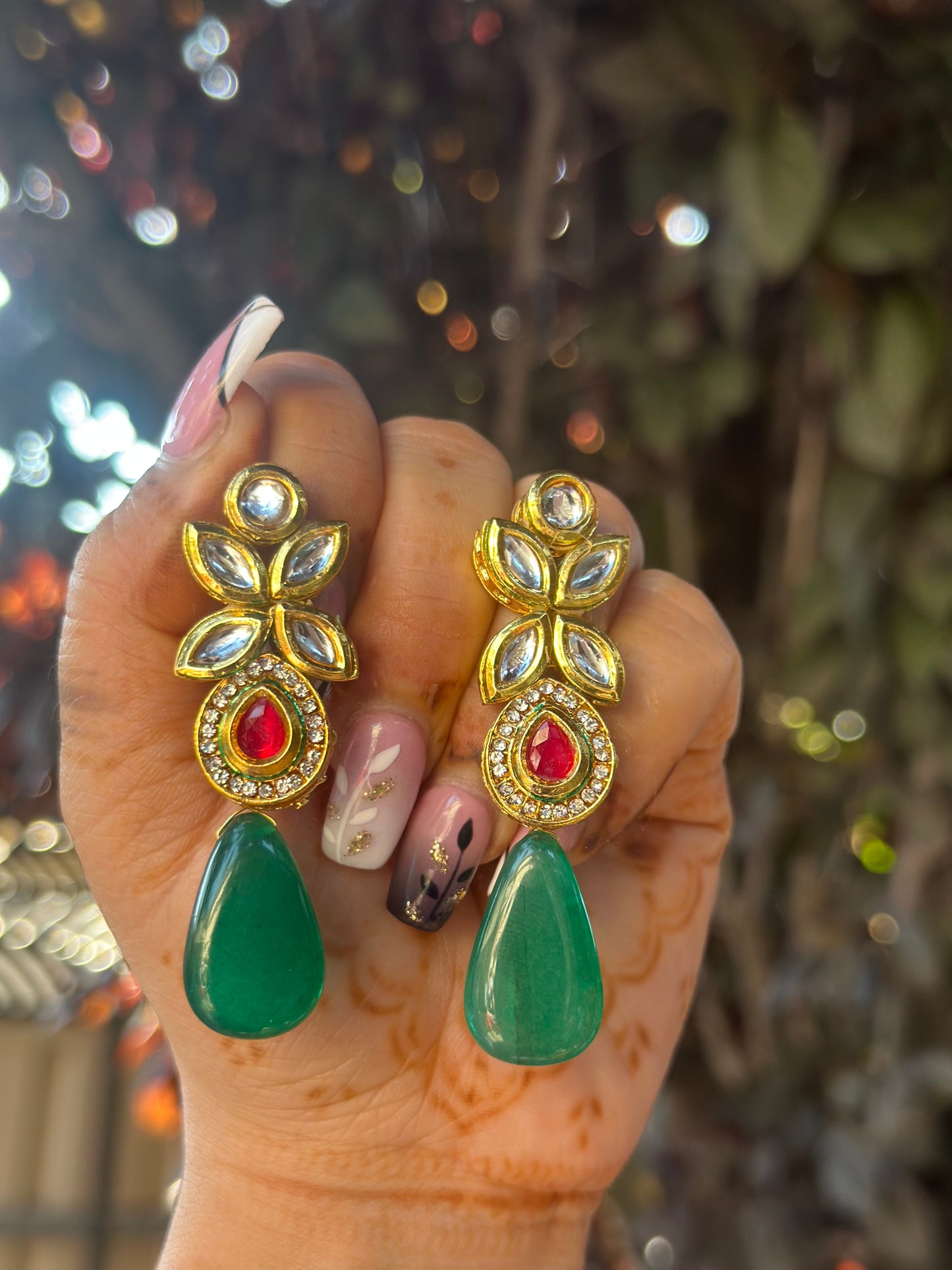 Kundan earrings